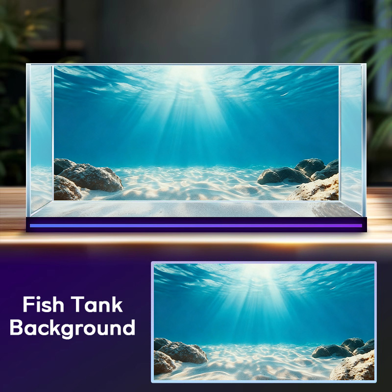 Aquarium Fish Background - Blue Sea Clear Sand, Fish Tank