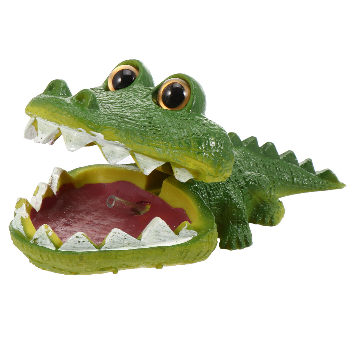 Aquarium Fish Alligator - Bubbling Alligator Aquarium Ornament Resin Decor