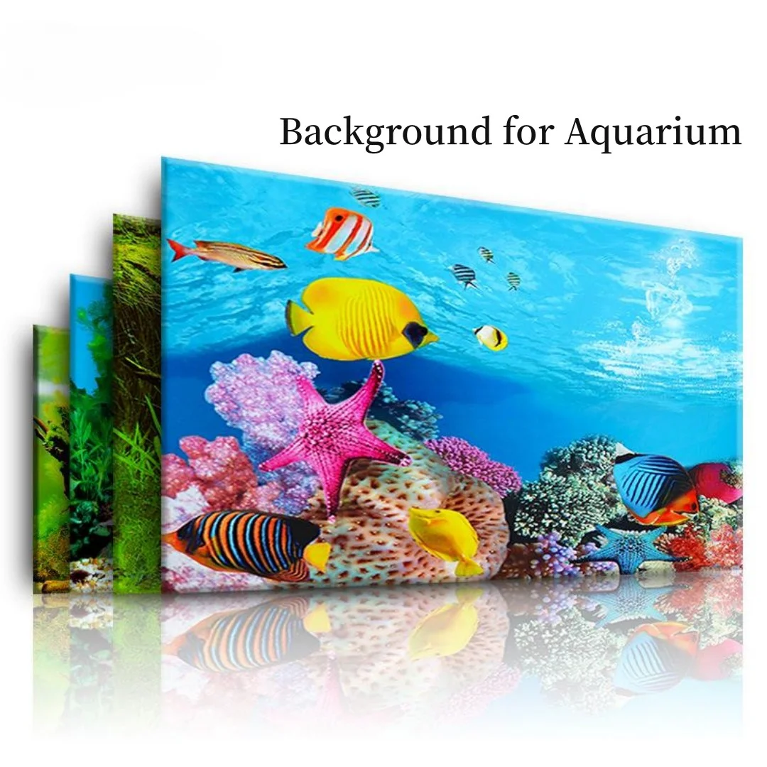 Aquarium Fish Background - Background Aquarium 3D Sticker Poster Decoration