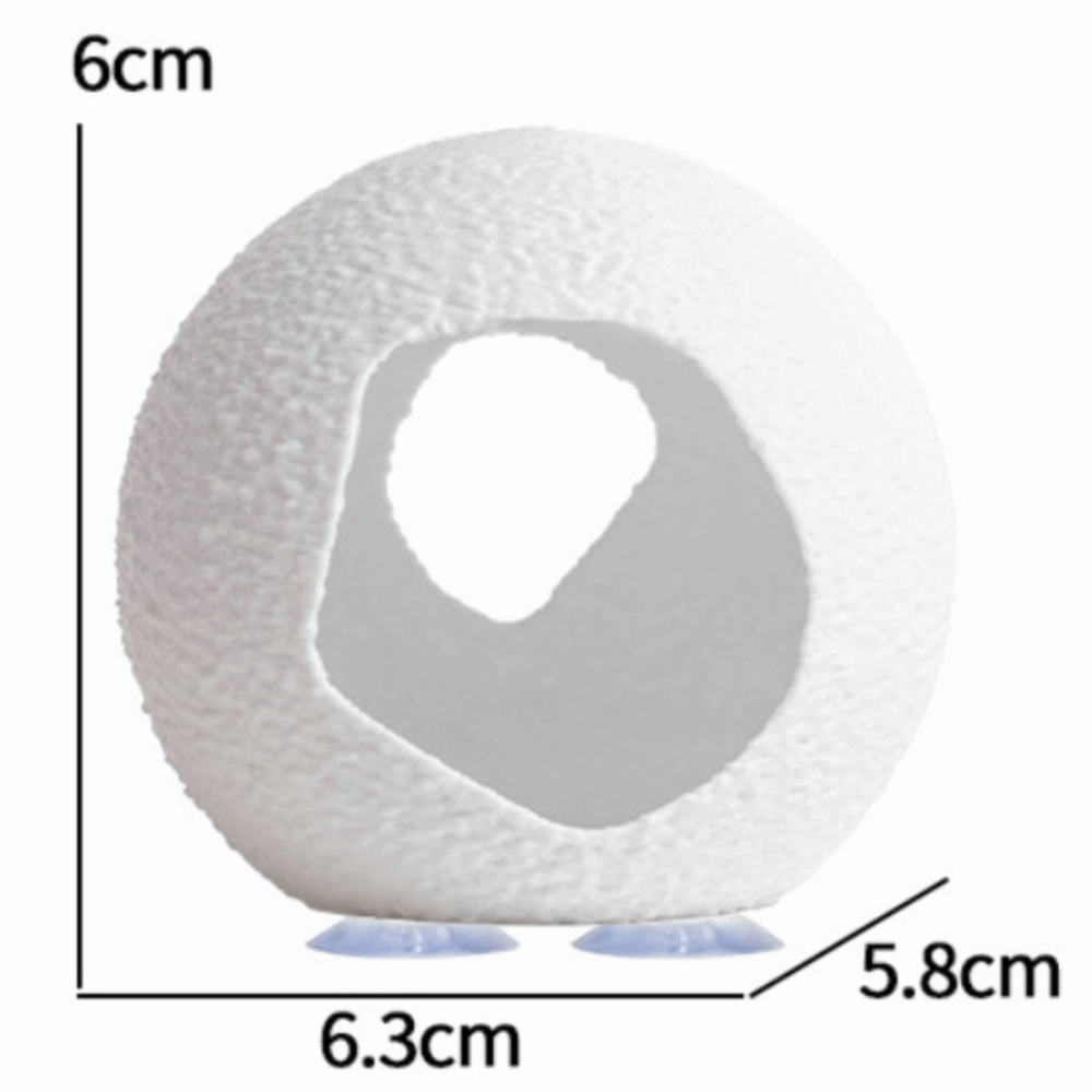 Aquarium Fish Discus - Plastic Fish Shrimp Hiding Cave Spherical