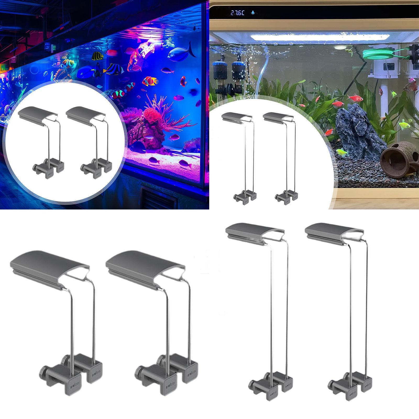 Aquarium Fish Light Lamp - 2 Pieces Aquarium Lamp Holder As