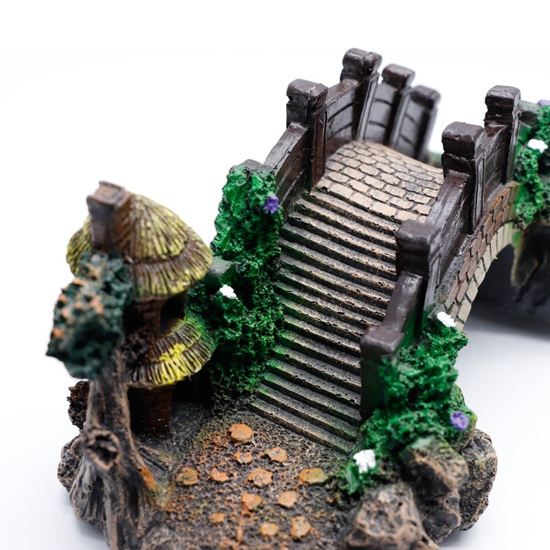 Aquarium Fish Bridge - Aquarium Fish Tank Vintage Decorative Bridge