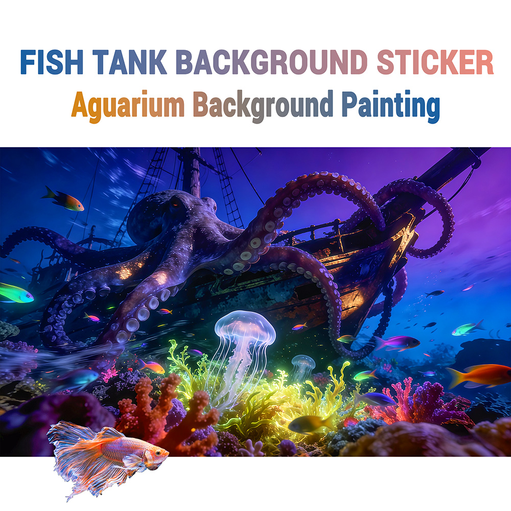 Aquarium Background Sticker, O - Aquarium Fish Paradise 评论和价格