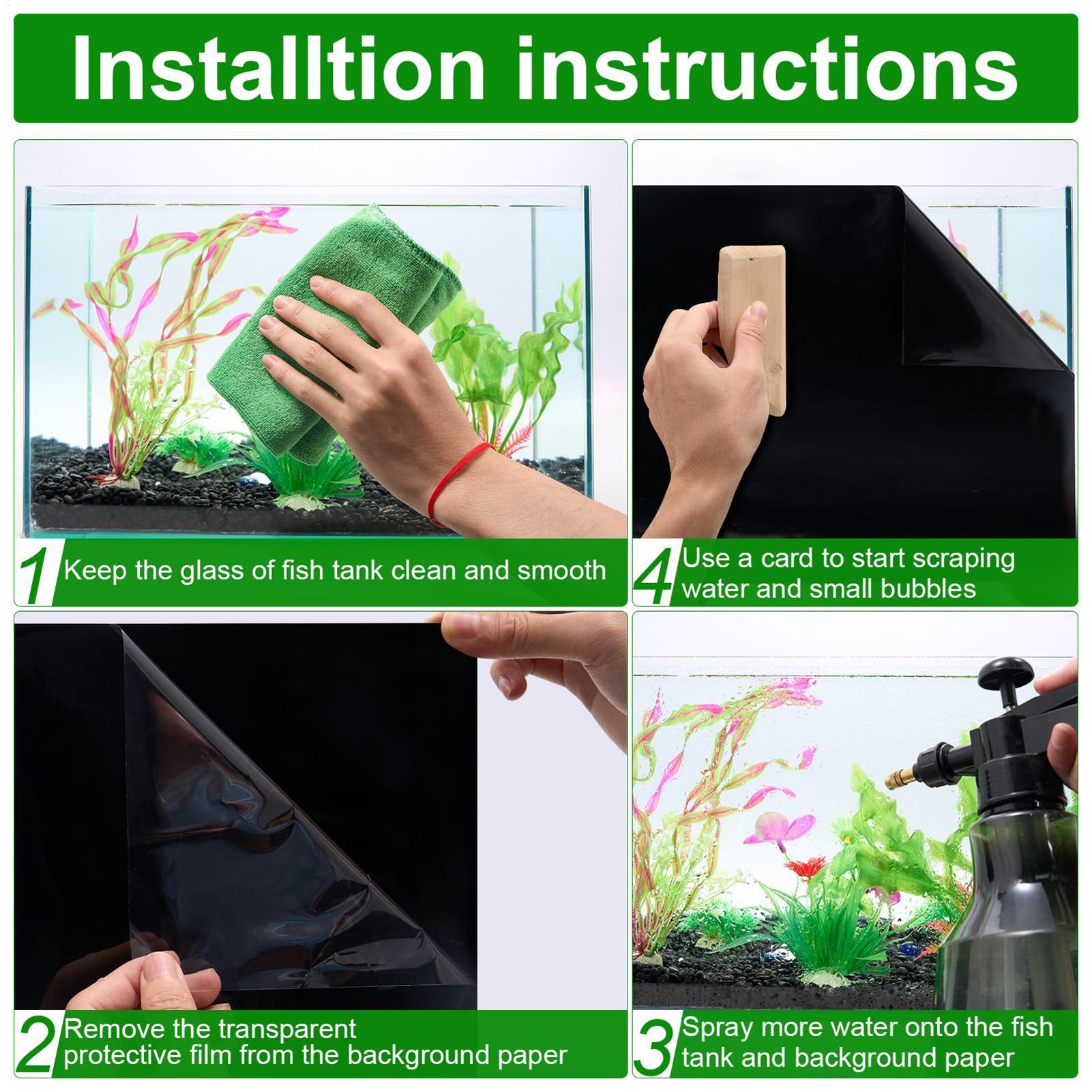 Fish Tank Background Static Cl - Aquarium Fish Poster 评论和价格