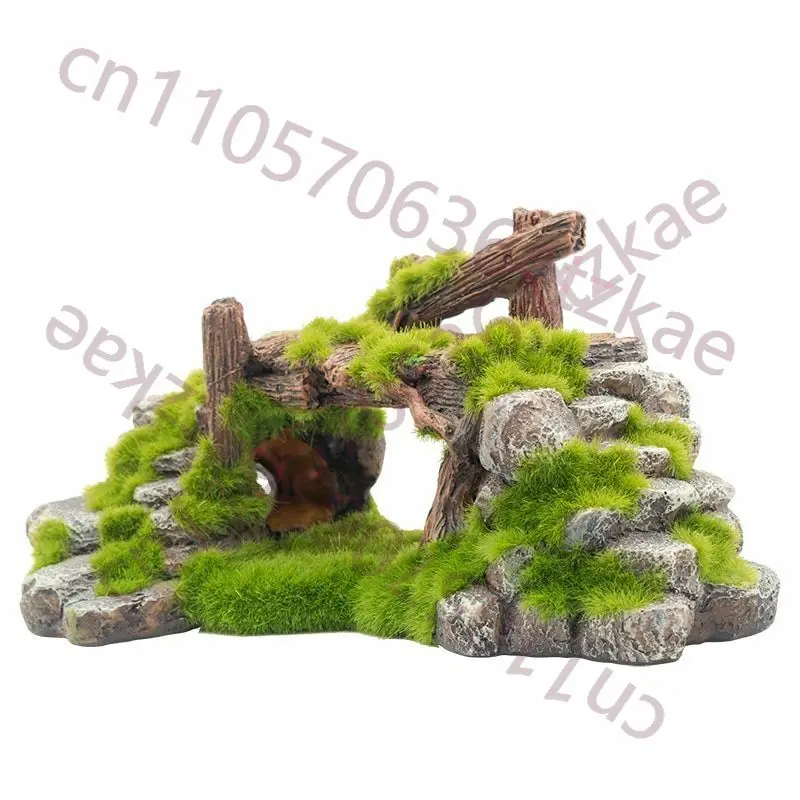 Creative Fish Tank Resin Ornam - Aquarium Fish Bridge 评论和价格