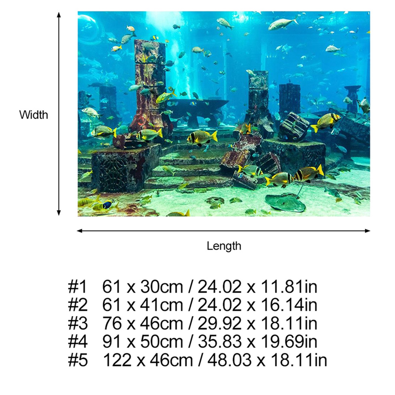 ZK20 Coral Aquarium Background - Aquarium Fish Poster 评论和价格