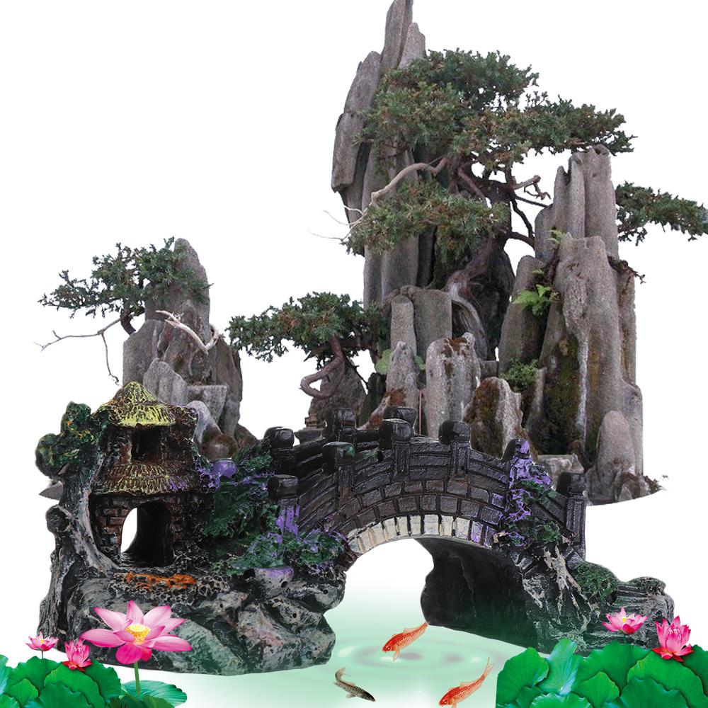 Arbor Tree Plant Aquatic Pet S - Aquarium Fish Bridge 评论和价格