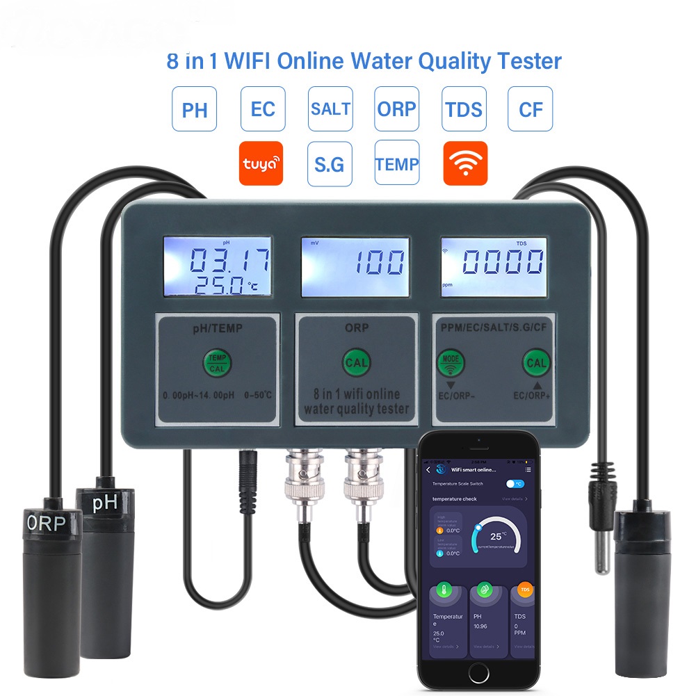 Tuya WiFi Digital PH ORP TDS E - Aquarium Fish In Online 评论和价格