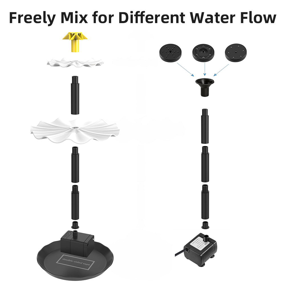 Solar Fountain Pump for Bird B - Aquarium Fish Care 评论和价格