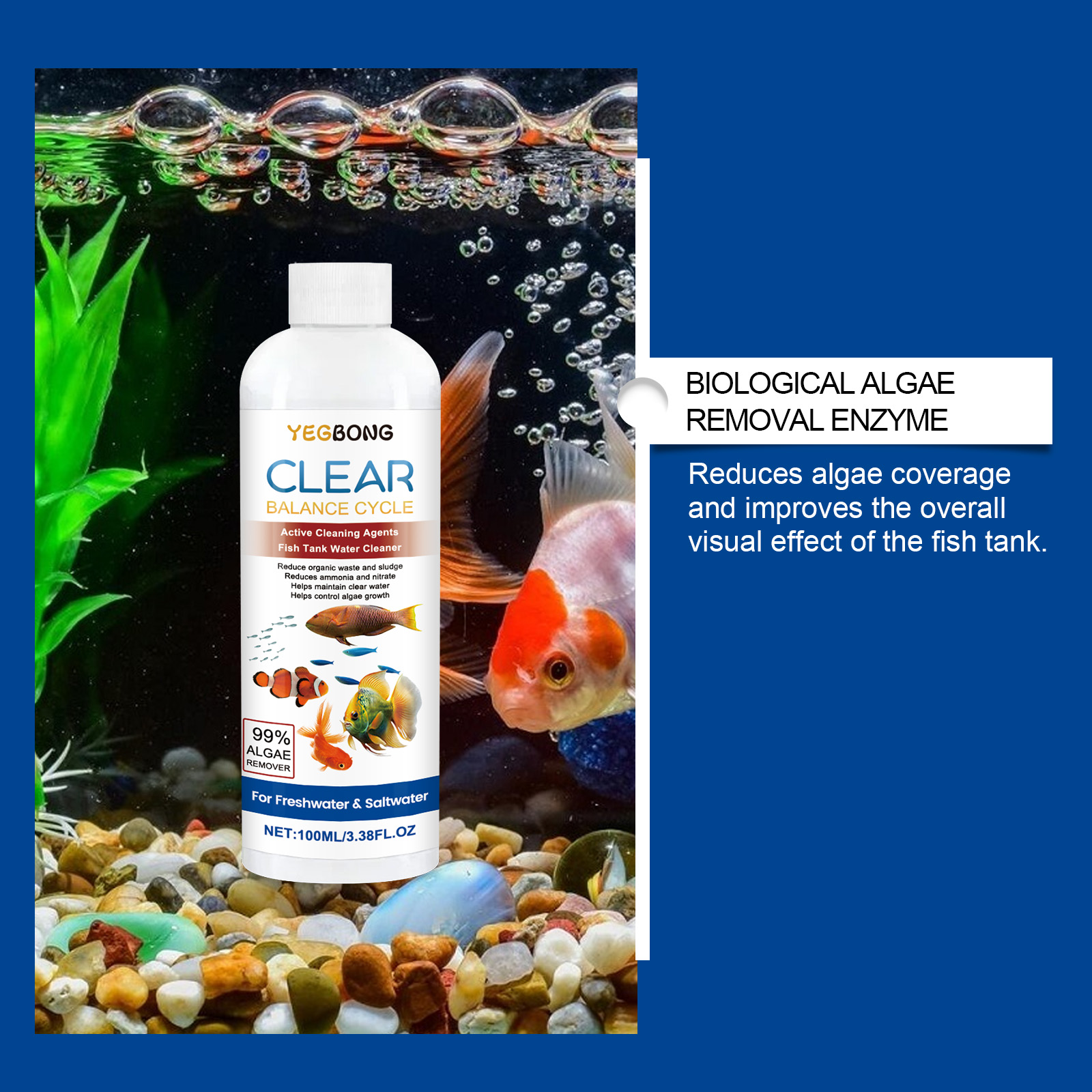 Aquarium Water Clarifier 100ml - Aquarium Fish Care 评论和价格