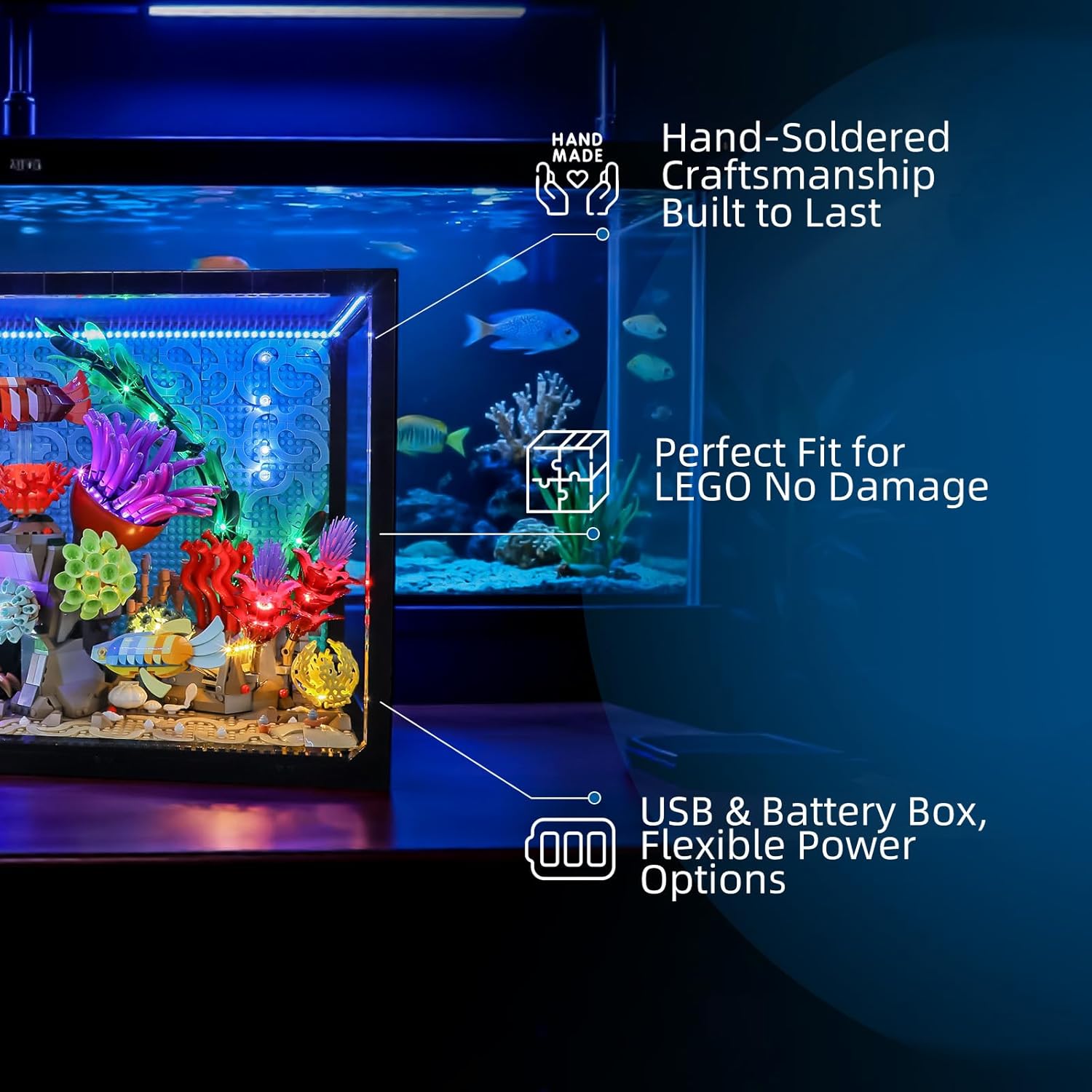 Hprosper LED Light for lego 10 - Aquarium Led Light 评论和价格