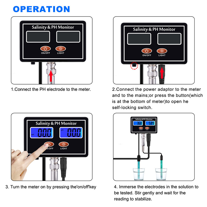 Online PH & Salinity Monitor 2 - Aquarium Fish In Online 评论和价格