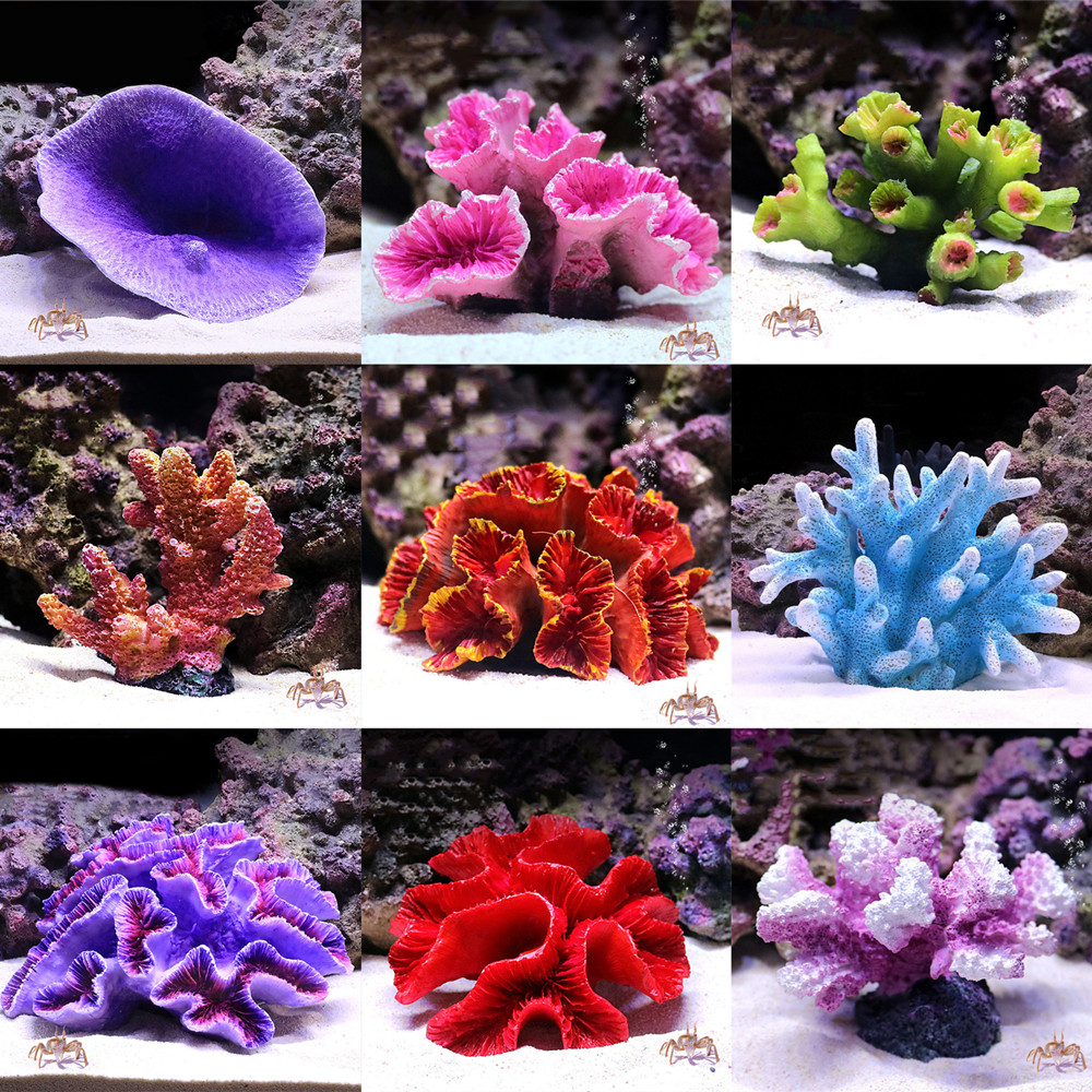 New Artificial Resin Coral Ree - Aquarium Fish Discus 评论和价格