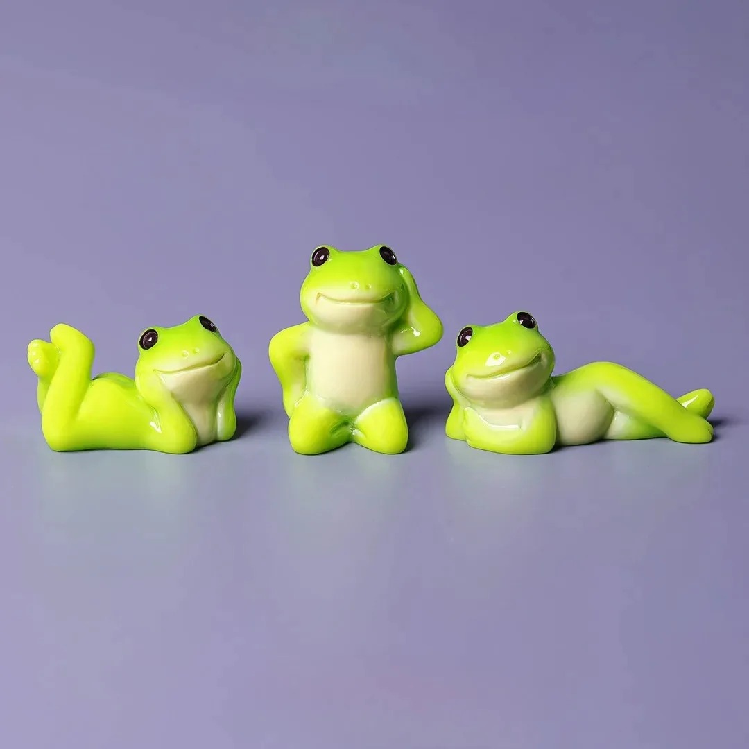 6pcs Cartoon Mini Funny Frog F - Aquarium Fish Live 评论和价格
