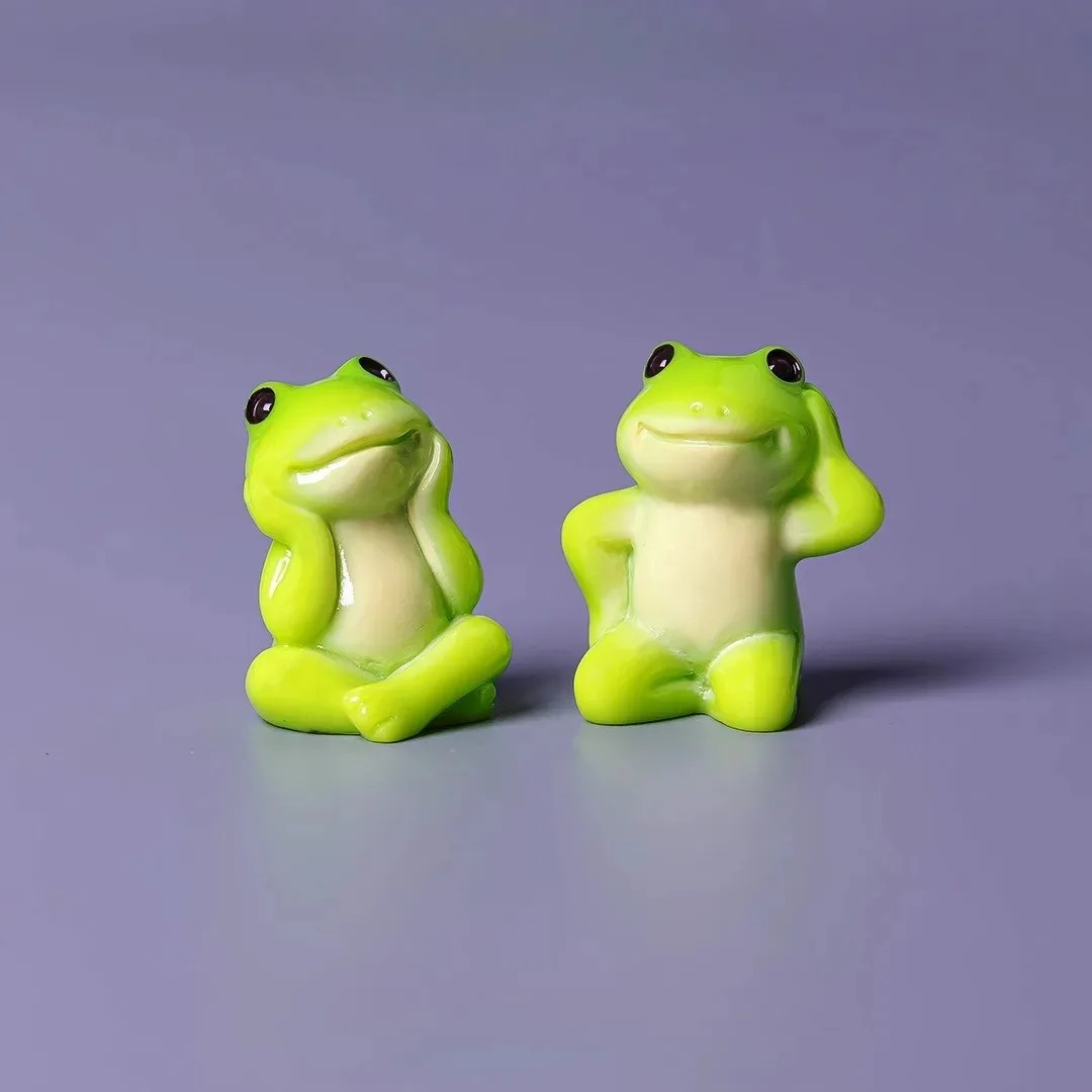 6pcs Cartoon Mini Funny Frog F - Aquarium Fish Live 评论和价格