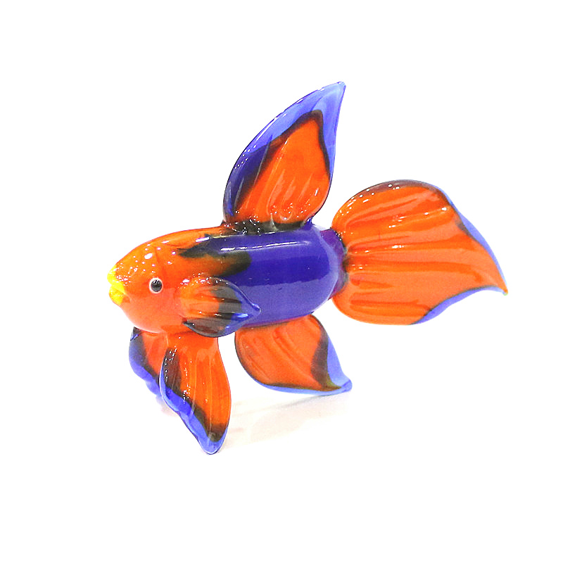 Orange Murano Glass Tropical F - Aquarium Fish Live 评论和价格