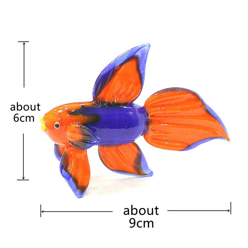 Orange Murano Glass Tropical F - Aquarium Fish Live 评论和价格