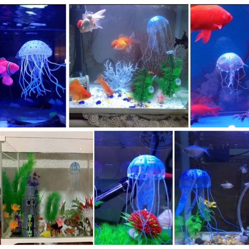 1/2Pcs Simulated Silicone Glow - Aquarium Fish Discus 评论和价格