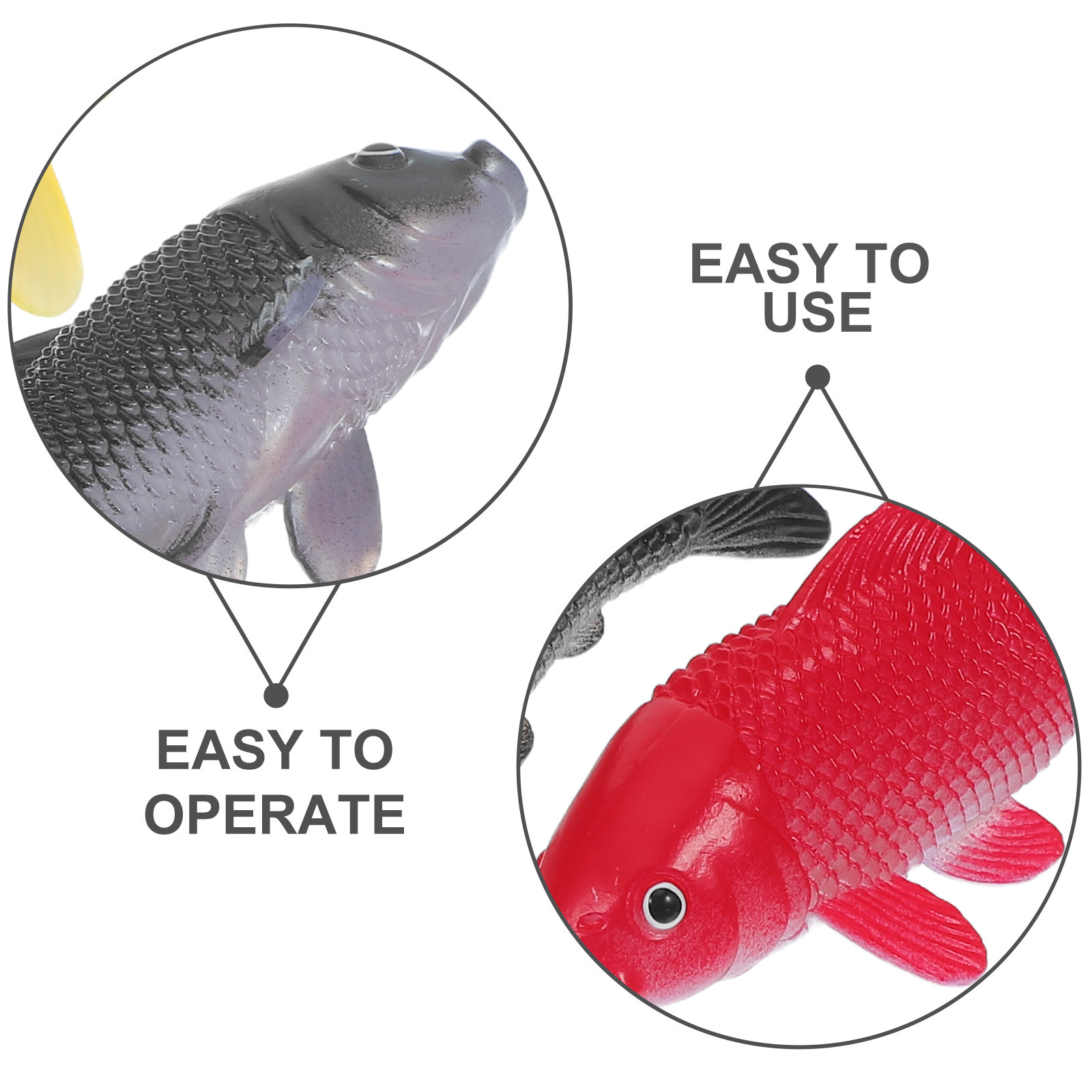 3pcs Fish Crafts Toys Realisti - Fish Toy In Aquarium 评论和价格