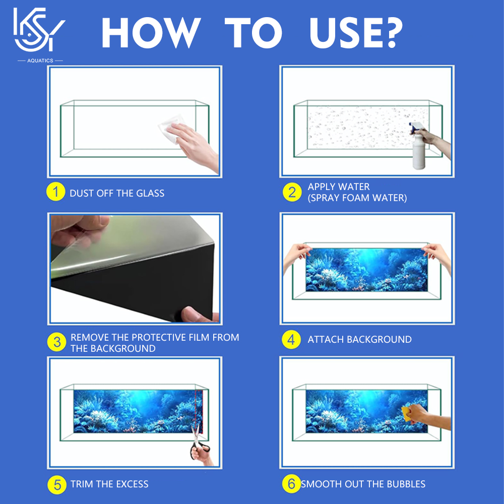 Thick Self-Adhesive Aquarium B - Aquarium Fish Background 评论和价格