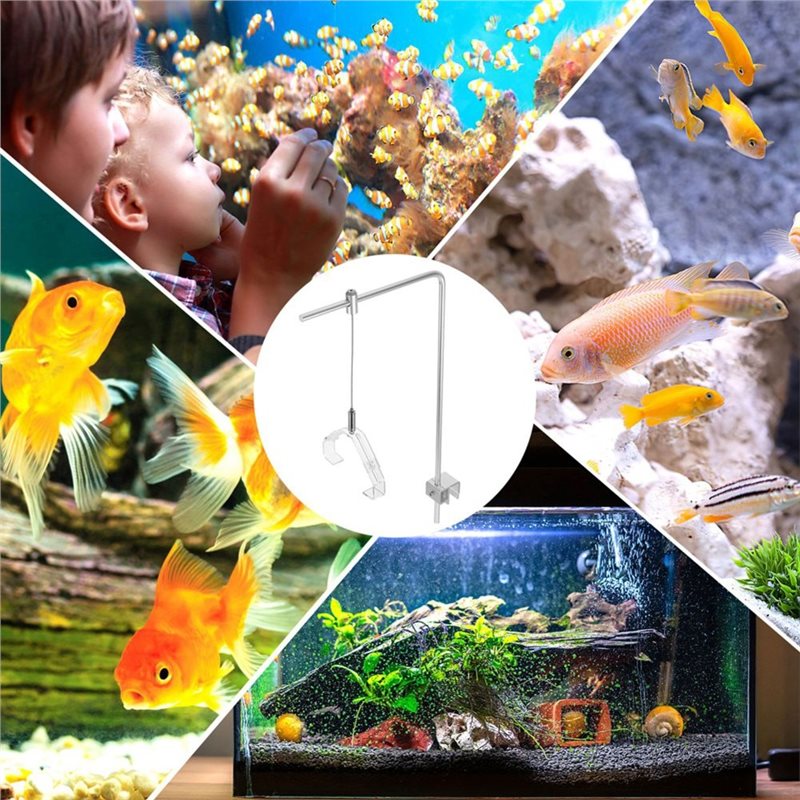 AB41-2Pcs Fish Tank Light Rack - Aquarium Fish Light Lamp 评论和价格