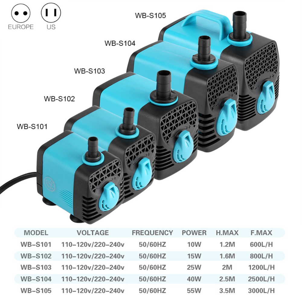 220V Ultra Quiet Submersible W - Aquarium Fish Care 评论和价格