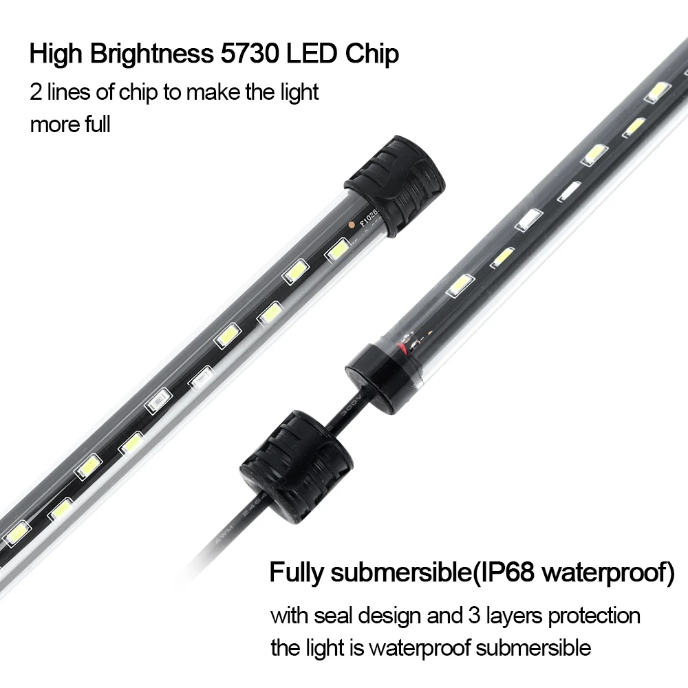 58CM  Aquarium Light LED Plant - Aquarium Fish Light Lamp 评论和价格