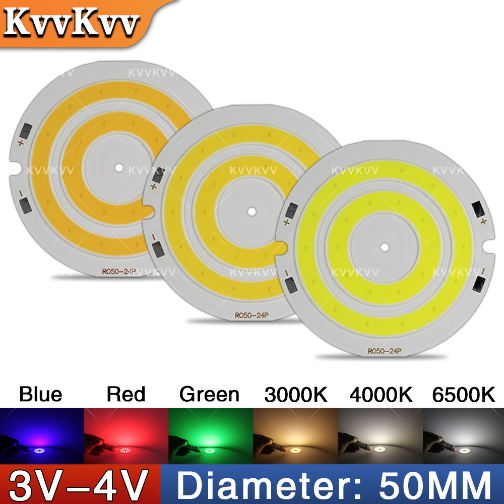 3V 4V Round COB LED Lamp Parts - Aquarium Led Light 评论和价格