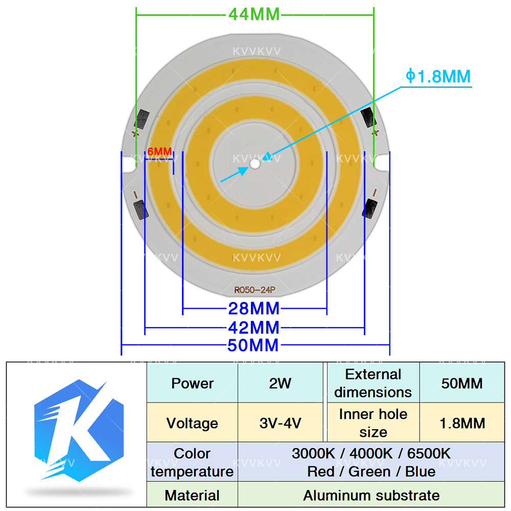 3V 4V Round COB LED Lamp Parts - Aquarium Led Light 评论和价格