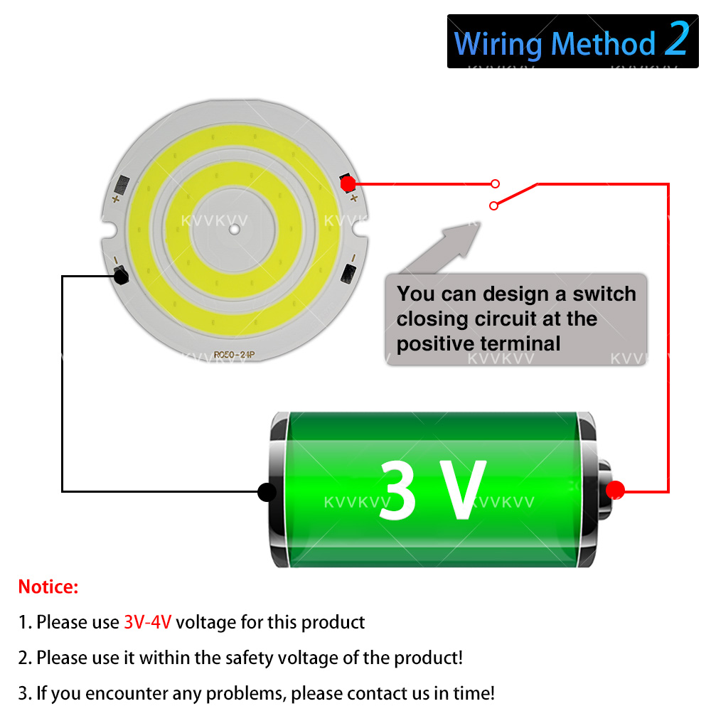 3V 4V Round COB LED Lamp Parts - Aquarium Led Light 评论和价格