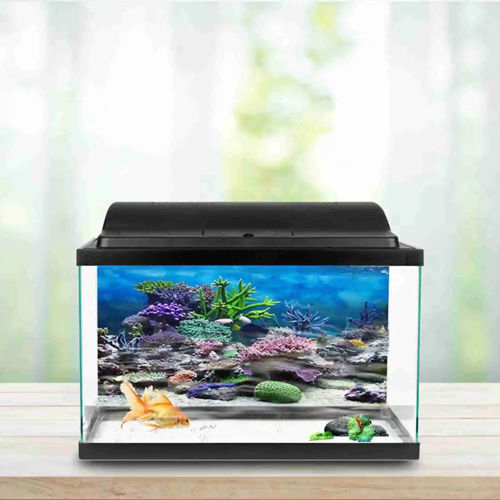 3D Aquarium Landscape Poster R - Aquarium Fish Poster 评论和价格
