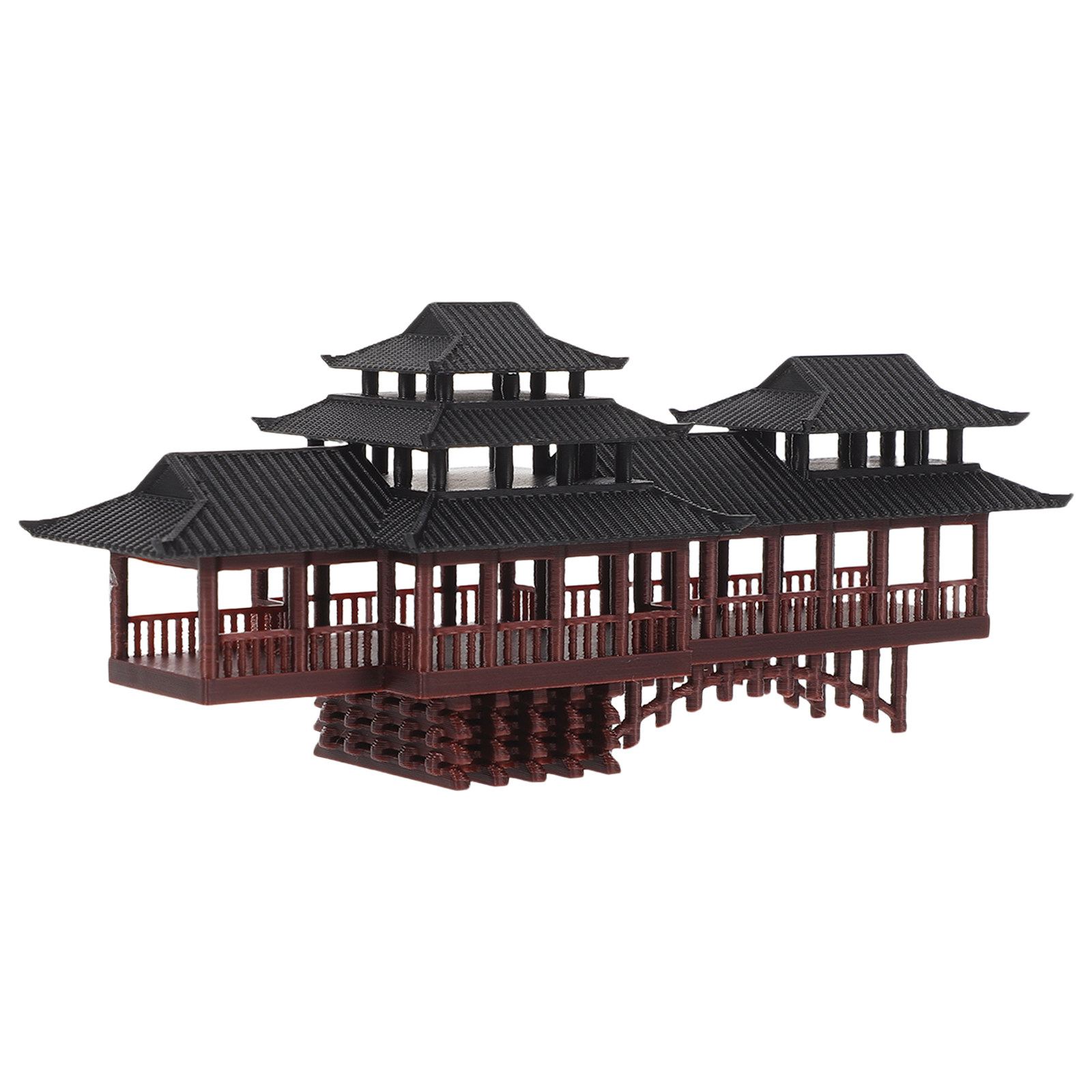 Tiny Plastic Asian Garden Brid - Aquarium Fish Bridge 评论和价格