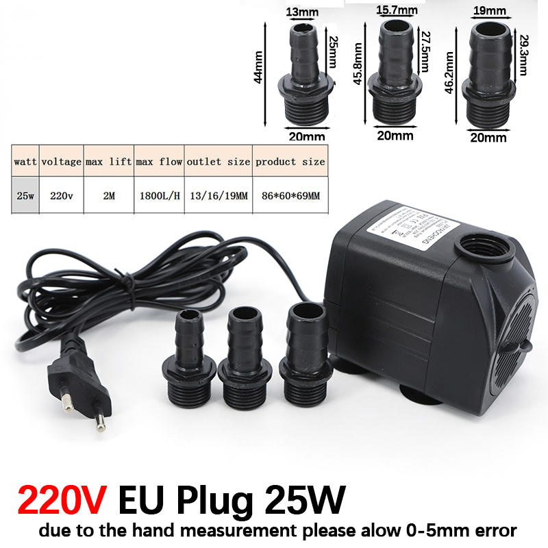 AC 220V 16W 25W Submersible Wa - Aquarium Fish Care 评论和价格