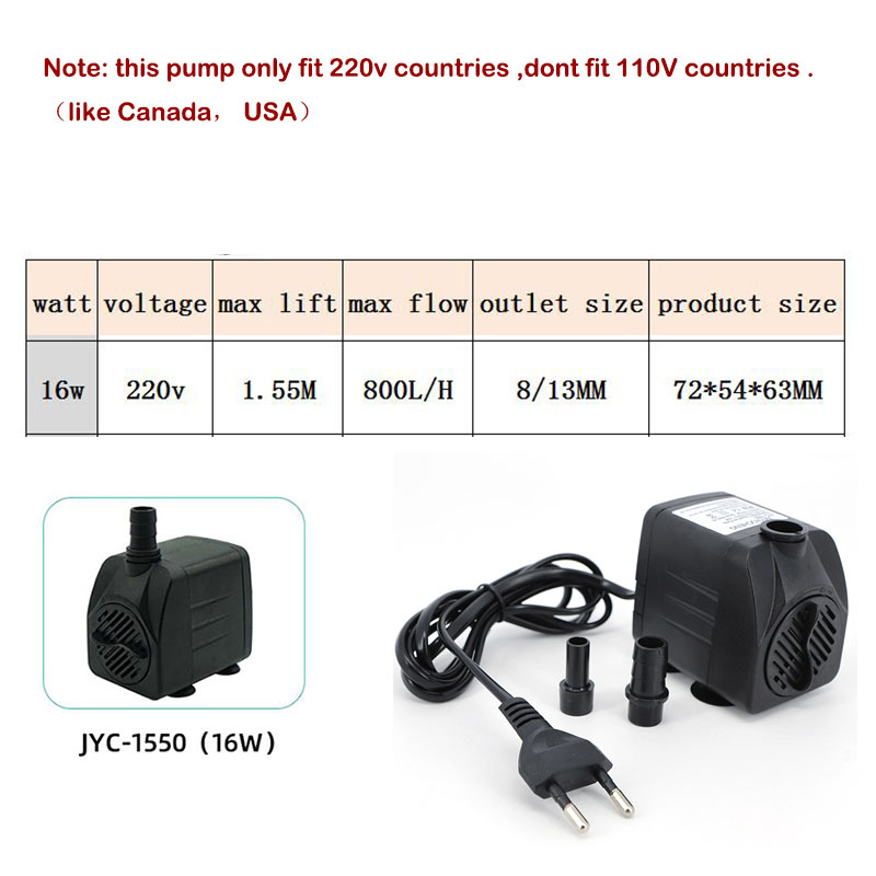 AC 220V 16W 25W Submersible Wa - Aquarium Fish Care 评论和价格