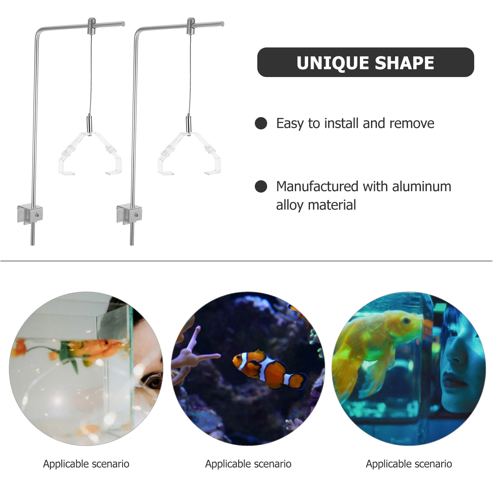 2pcs Aquarium Light Holder Wit - Aquarium Fish Light Lamp 评论和价格