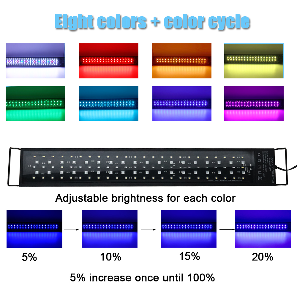 30-60cm Fish Tank 24/7 Full Sp - Aquarium Fish Light Lamp 评论和价格