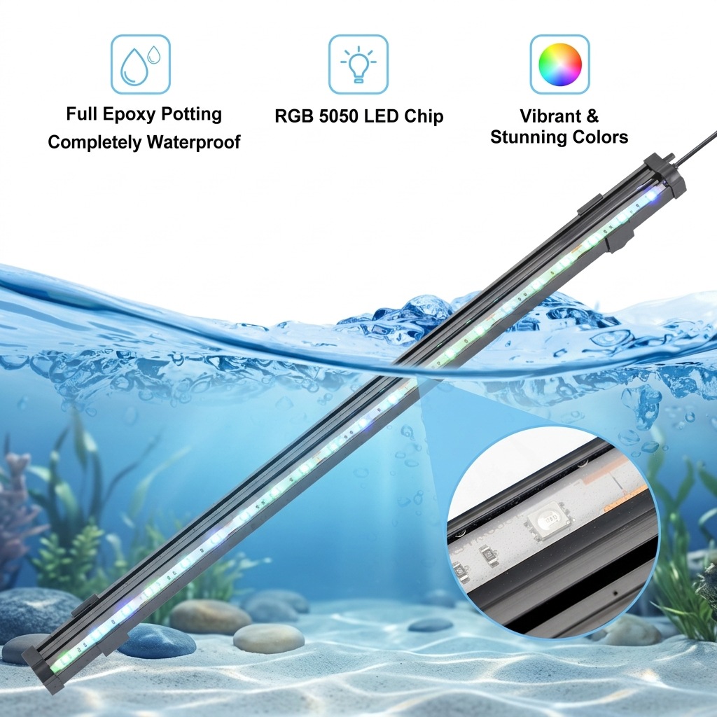 USB LED Aquarium Air Bubble Li - Aquarium Fish Light Lamp 评论和价格