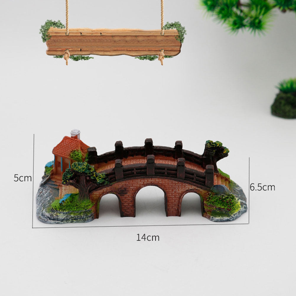 Artificial Three-Hole Bridge A - Aquarium Fish Bridge 评论和价格