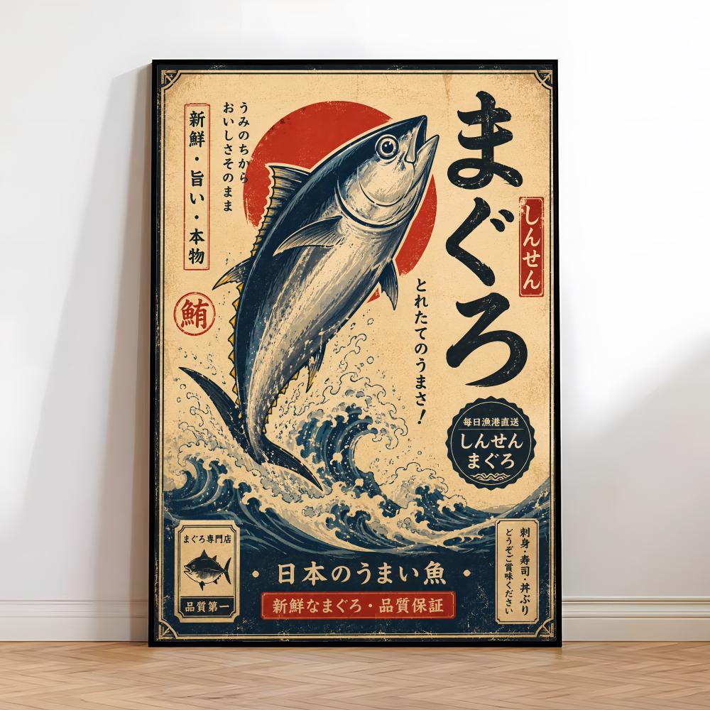 Vintage Japanese Fish Sushi La - Aquarium Fish Poster 评论和价格