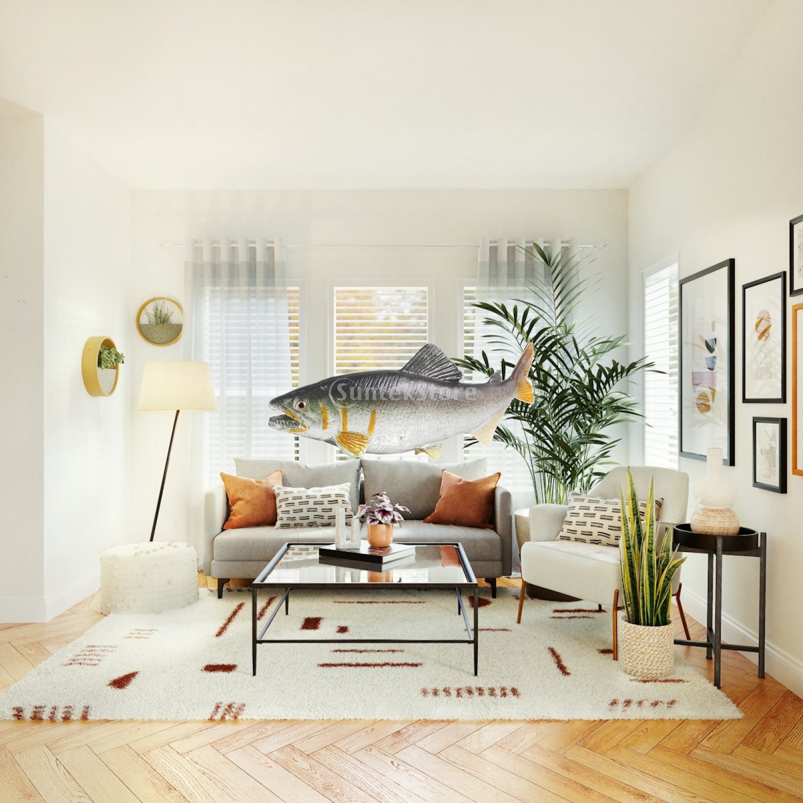 3x Fish Toy Aquarium Decoratio - Fish Toy In Aquarium 评论和价格