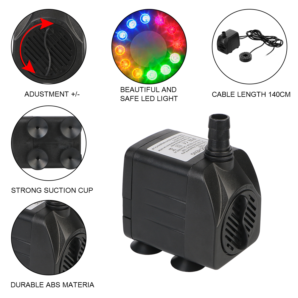 Submersible Fountain Ultra-qui - Aquarium Led Light 评论和价格